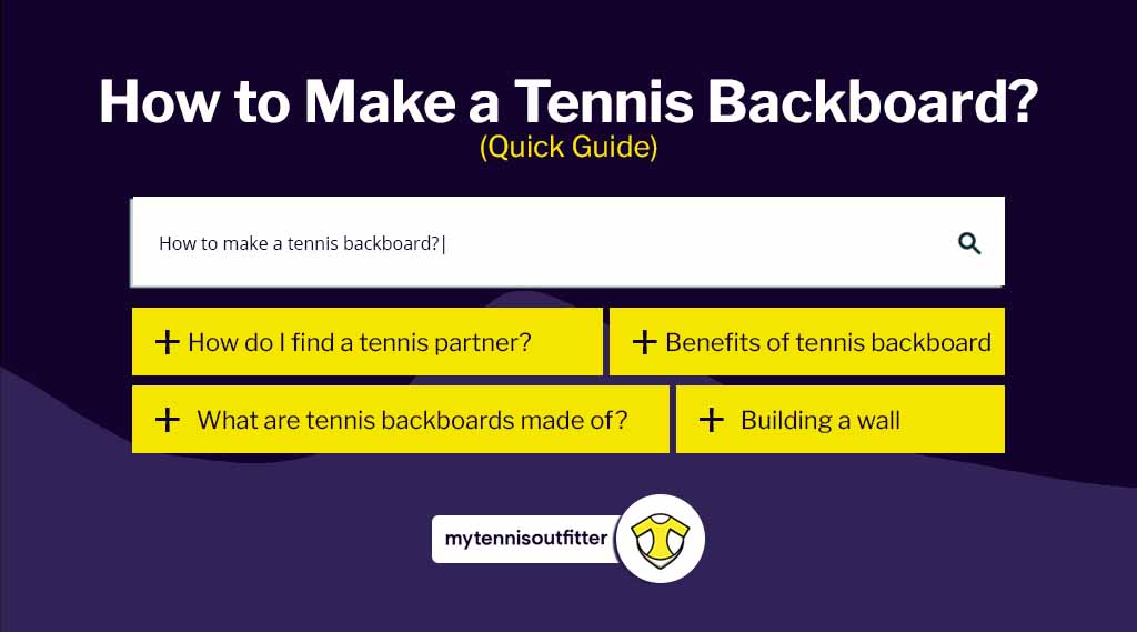 How to practice tennis with a backboard wall?