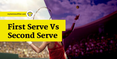 First serve vs. second serve.